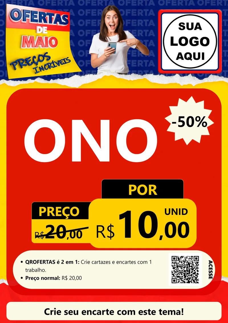 Modelo de Cartaz para Cartaz A4 Vertical com o tema Ofertas de Maio - Preços Incríveis para Óticas