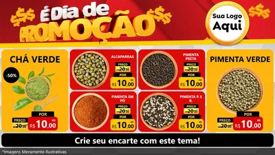 Modelo de TV para TV Horizontal com o tema É Dia De Promoção para Produtos Naturais