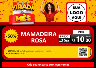 Modelo de Cartaz para Cartaz A4 Horizontal com o tema Virada de Mês para Bebês