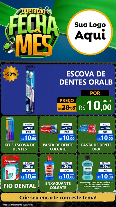 Modelo de Rede Social para Stories com o tema Operação Fecha Mês para Higiene Pessoal