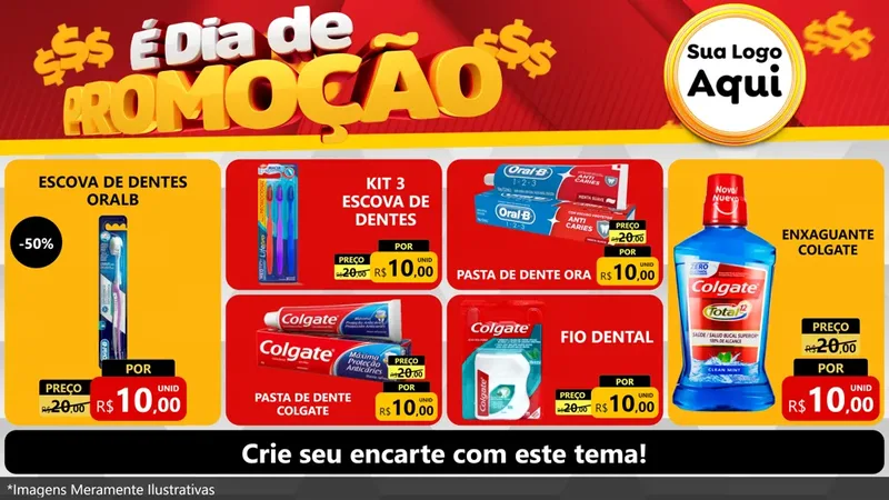 Modelo de TV para TV Horizontal com o tema É Dia De Promoção para Higiene Pessoal