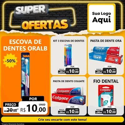 Modelo de Rede Social para Feed Facebook com o tema Super Ofertas para Higiene Pessoal