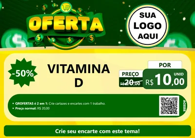 Modelo de Cartaz para Cartaz A4 Horizontal com o tema Oferta para Farmácia