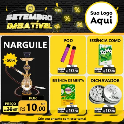 Modelo de Rede Social para Feed Facebook com o tema Setembro Imbatível para Tabacaria