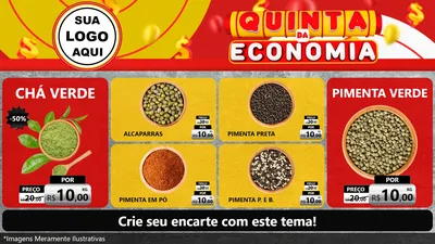 Modelo de TV para TV Horizontal com o tema Quinta da Economia para Produtos Naturais