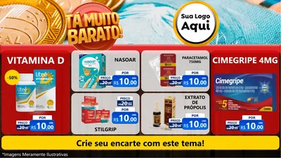Modelo de TV para TV Horizontal com o tema Está Muito Barato para Farmácia