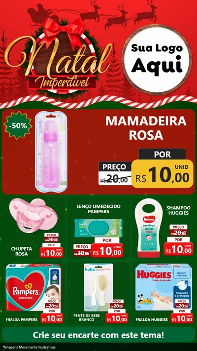 Modelo de Rede Social para Stories com o tema Natal Imperdível para Bebês