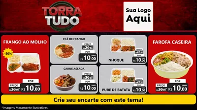 Modelo de TV para TV Horizontal com o tema Torra Tudo para Restaurante