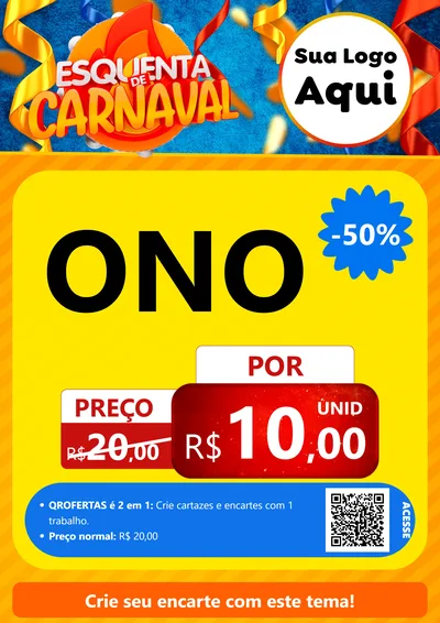 Modelo de Cartaz para Cartaz A4 Vertical com o tema Esquenta de Carnaval para Óticas