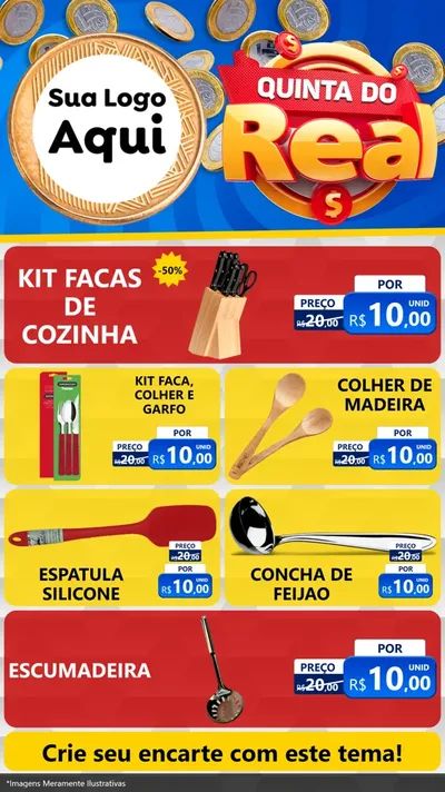 Modelo de TV para TV Vertical com o tema Quinta do Real para Utilidades Domésticas
