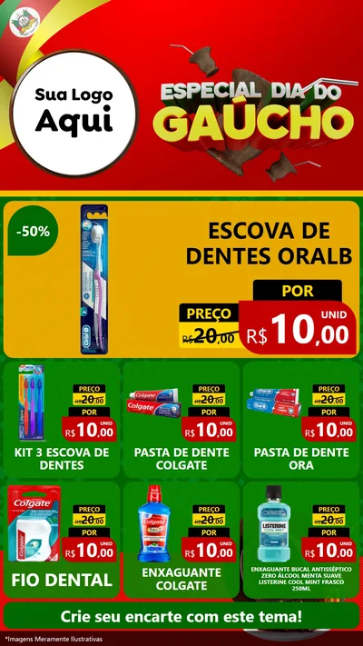 Modelo de Rede Social para Stories com o tema Especial Dia do Gaúcho para Higiene Pessoal