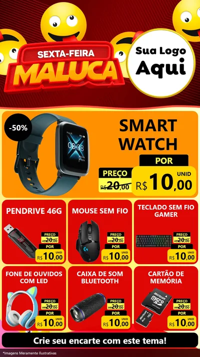Modelo de Rede Social para Stories com o tema Sexta-feira Maluca para Informática