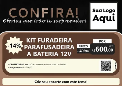 Modelo de Cartaz para Cartaz A4 Horizontal com o tema Confira! Ofertas que irão te surpreender! para Maquinas e Ferramentas