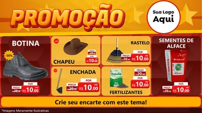 Modelo de TV para TV Horizontal com o tema Promoção para Agropecuária