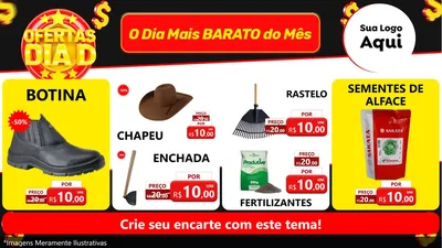 Modelo de TV para TV Horizontal com o tema Dia D para Agropecuária