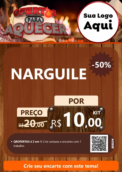 Modelo de Cartaz para Cartaz A4 Vertical com o tema Ofertas Para Aquecer para Tabacaria