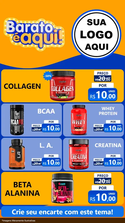 Modelo de TV para TV Vertical com o tema Barato é aqui para Suplementos alimentares
