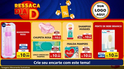 Modelo de TV para TV Horizontal com o tema Ressaca Dia D para Bebês