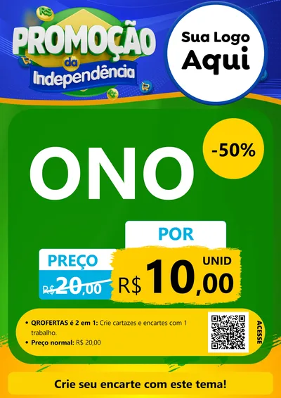 Modelo de Cartaz para Cartaz A4 Vertical com o tema Promoção da Independência para Óticas