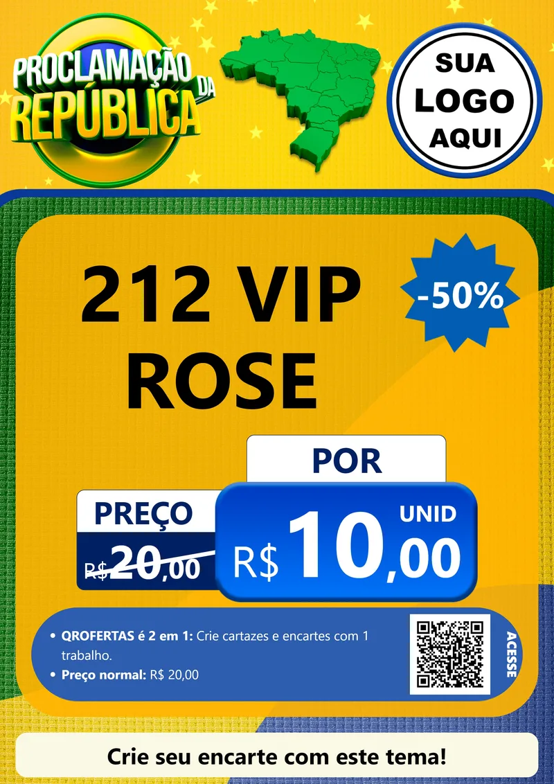 Modelo de Cartaz para Cartaz A4 Vertical com o tema Proclamação da República para Perfumes