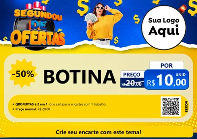Modelo de Cartaz para Cartaz A4 Horizontal com o tema Segundou de Ofertas para Agropecuária