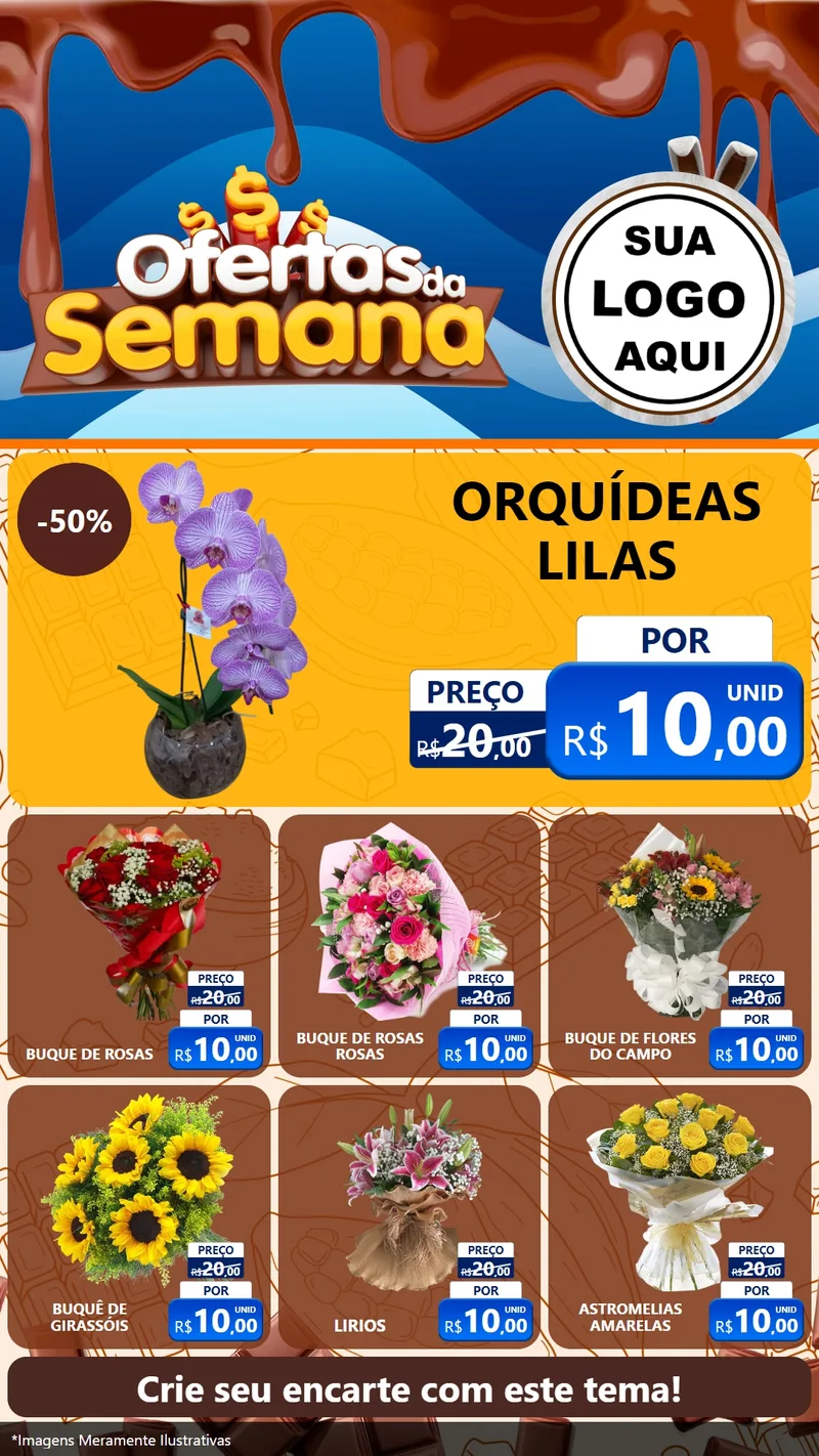 Modelo de Rede Social para Stories com o tema Ofertas da Semana - Páscoa para Floricultura e jardim
