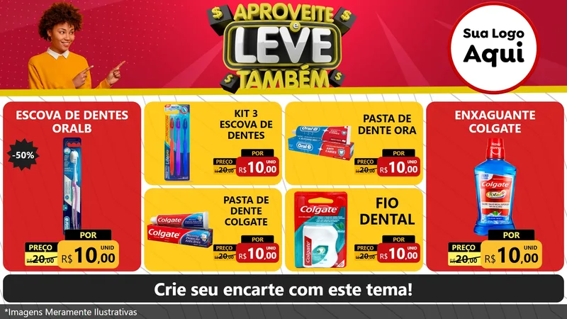 Modelo de TV para TV Horizontal com o tema Aproveite e Leve Também para Higiene Pessoal