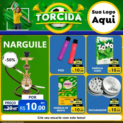 Modelo de Rede Social para Feed Facebook com o tema Torcida para Tabacaria