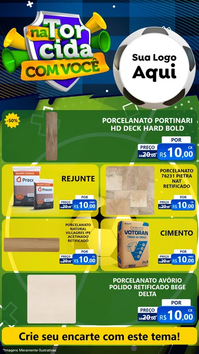Modelo de TV para TV Vertical com o tema Na Torcida Com Você - Copa para Pisos e revestimentos