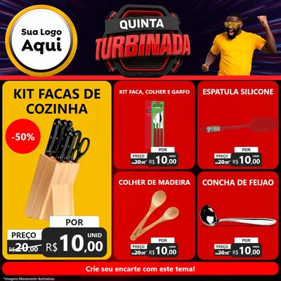 Modelo de Rede Social para Feed Facebook com o tema Quinta Turbinada para Utilidades Domésticas
