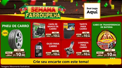 Modelo de TV para TV Horizontal com o tema Semana Farroupilha para Auto peças