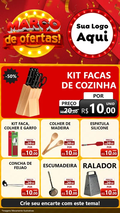 Modelo de Rede Social para Stories com o tema Março de Ofertas! para Utilidades Domésticas