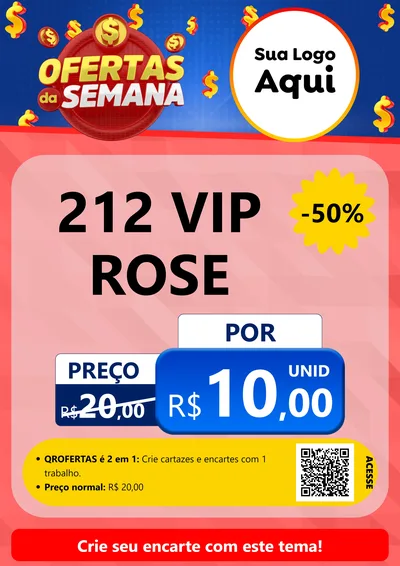 Modelo de Cartaz para Cartaz A4 Vertical com o tema Ofertas Da Semana para Perfumes