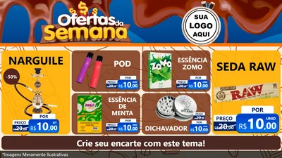 Modelo de TV para TV Horizontal com o tema Ofertas da Semana - Páscoa para Tabacaria
