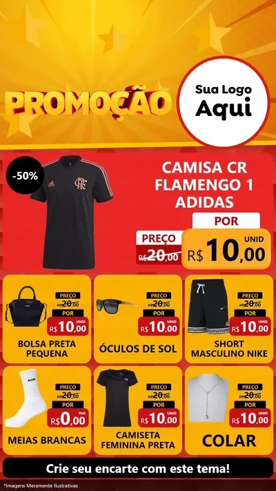 Modelo de Rede Social para Stories com o tema Promoção para Roupas e acessórios