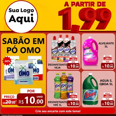 Modelo de Rede Social para Feed Facebook com o tema A Partir de Um e Noventa e Nove - 1,99