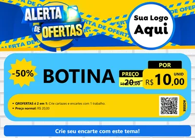 Modelo de Cartaz para Cartaz A4 Horizontal com o tema Alerta de Ofertas para Agropecuária