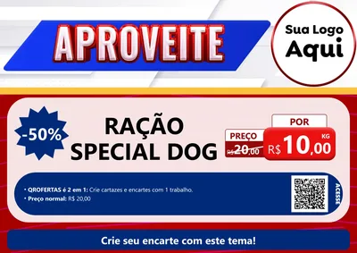 Modelo de Cartaz para Cartaz A4 Horizontal com o tema Aproveite para Pet Shop