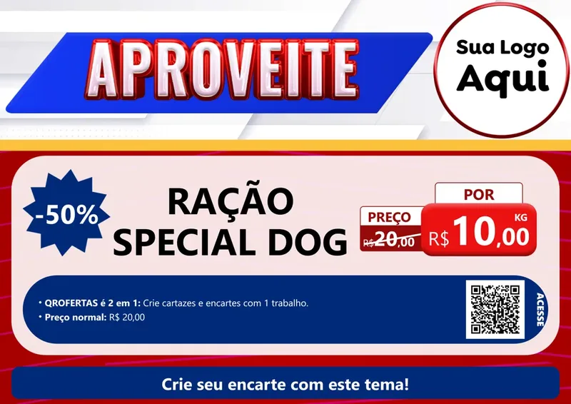 Modelo de Cartaz para Cartaz A4 Horizontal com o tema Aproveite para Pet Shop