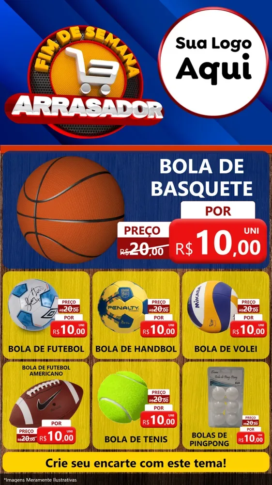 Modelo de Rede Social para Stories com o tema Fim De Semana Arrasador para Artigos Esportivos