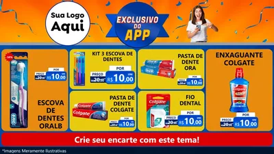 Modelo de TV para TV Horizontal com o tema Exclusivo do Aplicativo para Higiene Pessoal
