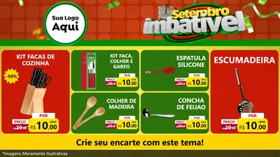 Modelo de TV para TV Horizontal com o tema Setembro Imbatível para Utilidades Domésticas