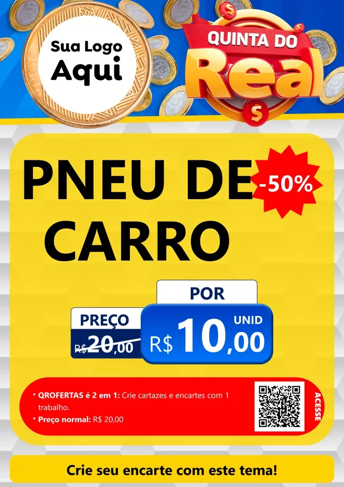 Modelo de Cartaz para Cartaz A4 Vertical com o tema Quinta do Real para Auto peças