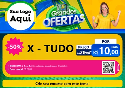 Modelo de Cartaz para Cartaz A4 Horizontal