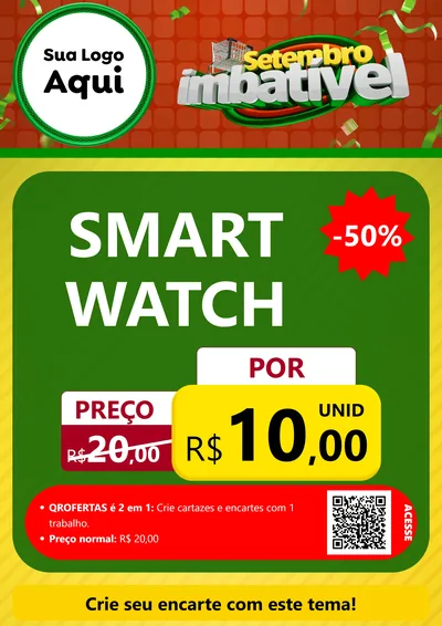 Modelo de Cartaz para Cartaz A4 Vertical com o tema Setembro Imbatível para Informática