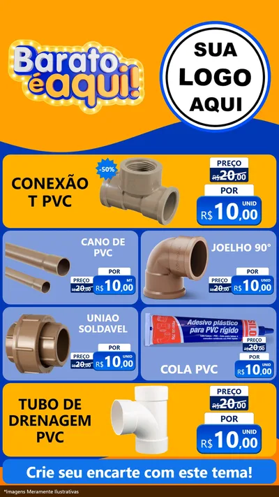 Modelo de TV para TV Vertical com o tema Barato é aqui para Tubos e conexões