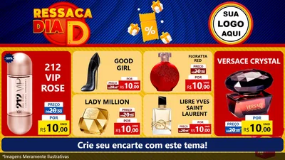 Modelo de TV para TV Horizontal com o tema Ressaca Dia D para Perfumes