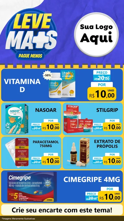 Modelo de TV para TV Vertical com o tema Leve Mais Pague Menos - Farmácia para Farmácia