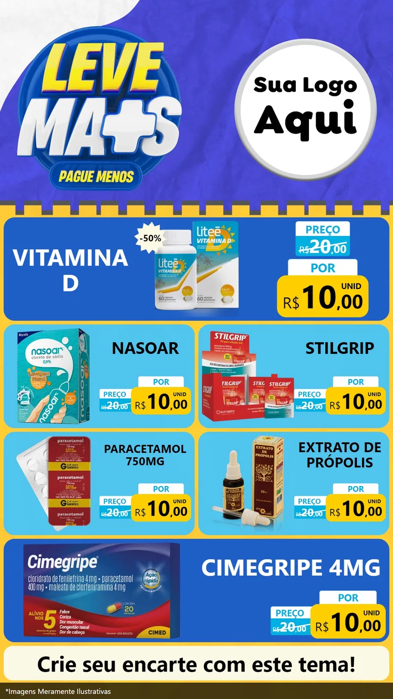 Modelo de TV para TV Vertical com o tema Leve Mais Pague Menos - Farmácia para Farmácia