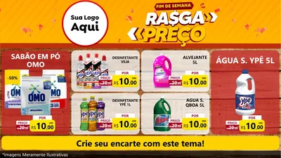Modelo de TV para TV Horizontal com o tema Fim de Semana Rasga Preços para Produtos de Limpeza